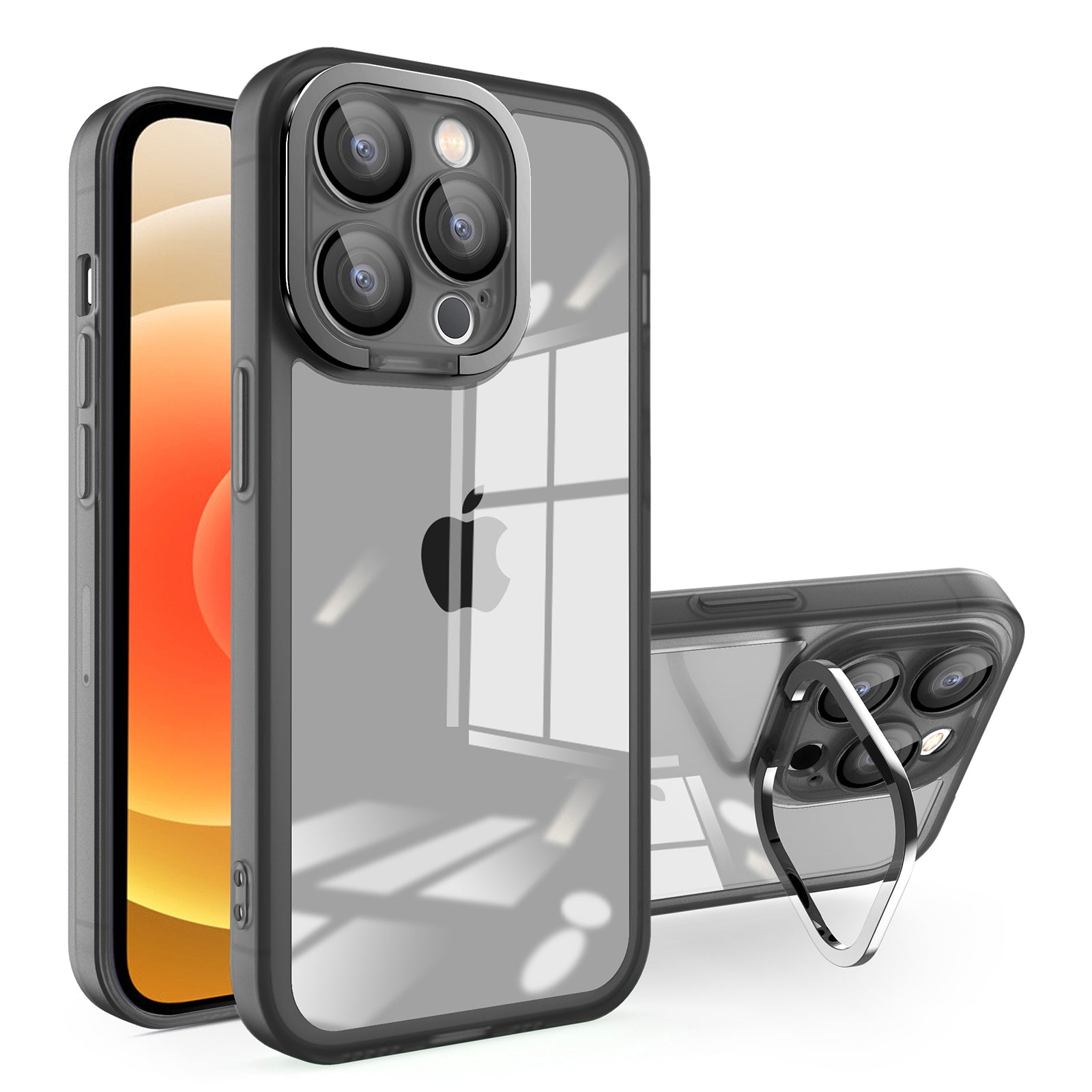 Til iPhone 12 Pro 6,1 tommer galvanisering PC Støttebetræk Matt TPU telefoncover med linsebeskytter Til iPhone 12 Pro 6,1 tommer galvanisering PC Støttebetræk Matt TPU telefoncover med linsebeskytter